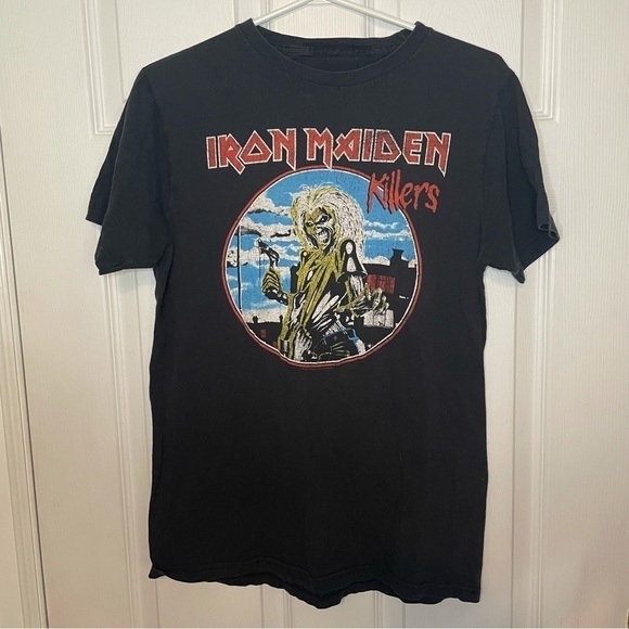 IRON Maiden Killers 80s Vintage Tour Band T shirt cotton medium unisex - Picture 1 of 4